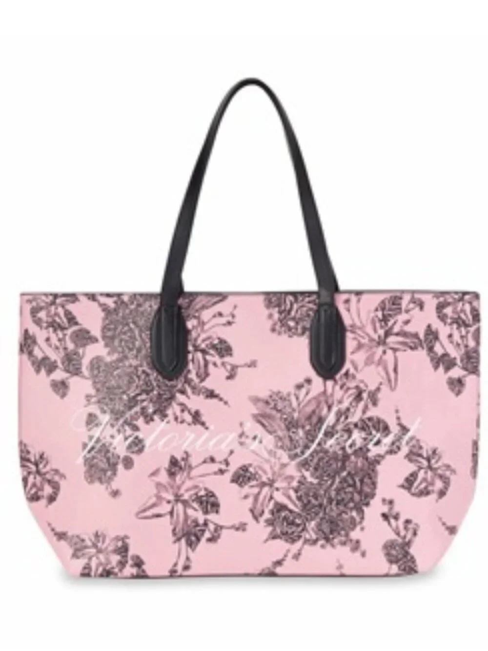 Nwt Victoria's Secret Pink Floral Tote Bag Purse Limited Edition